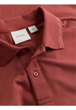 Polo Rojo Pique Slim Thermo Tech Calvin Klein