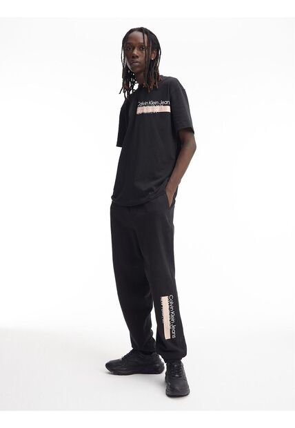 Joggers Con Logo Hombre Negro Calvin Klein