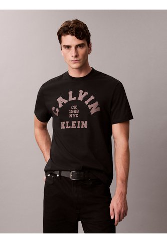 Camiseta Negra Con Gráfico De Logo Calvin Klein Calvin Klein