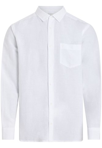 Camisa Blanca De Lino Y Algodón Calvin Klein Calvin Klein