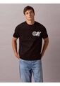 Camiseta Negra Sport Con Logotipo Gráfico Calvin Klein de Calvin Klein