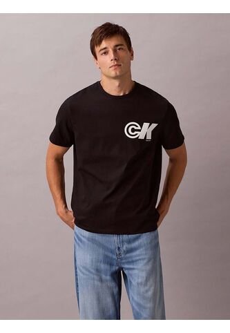 Camiseta Negra Sport Con Logotipo Gráfico Calvin Klein Calvin Klein