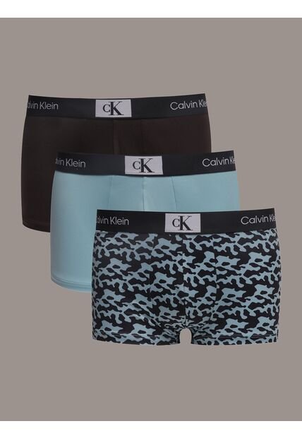 Paquete Verde De 3 Bóxers Low Rise Trunk Calvin Klein