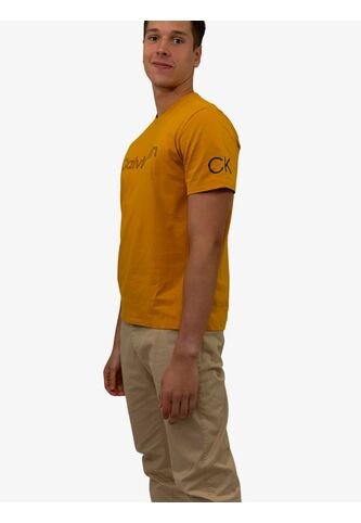Camiseta Naranja Con Logo Traveling Calvin Klein Calvin Klein