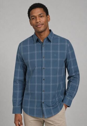 Camisa Calvin Klein Azul Calvin Klein
