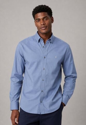 Camisa Calvin Klein Azul Calvin Klein