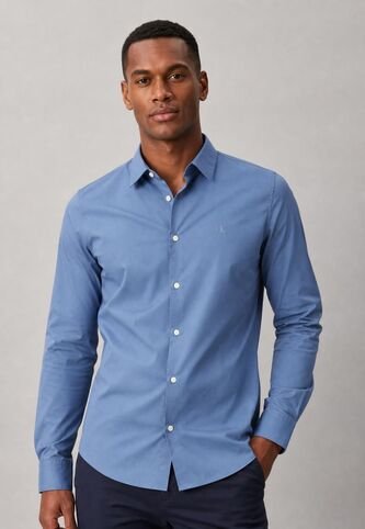 Camisa Calvin Klein Azul Calvin Klein