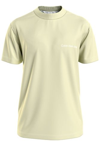 Camiseta Verde De Algodón Con Logo En El Pecho Calvin Klein Calvin Klein