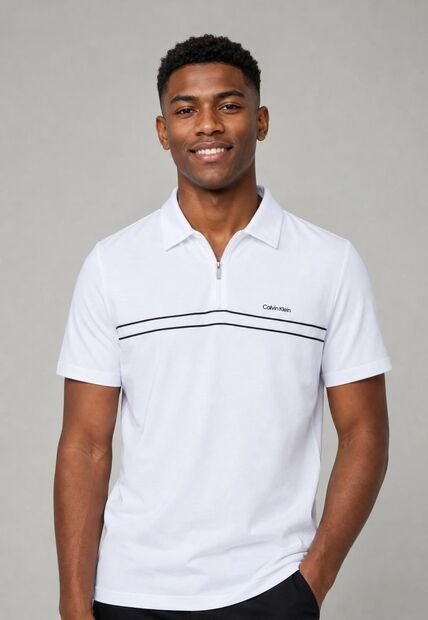 Polo Calvin Klein Blanco