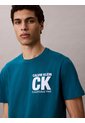 Camiseta Verde Con Gráfico De Logo Calvin Klein de Calvin Klein