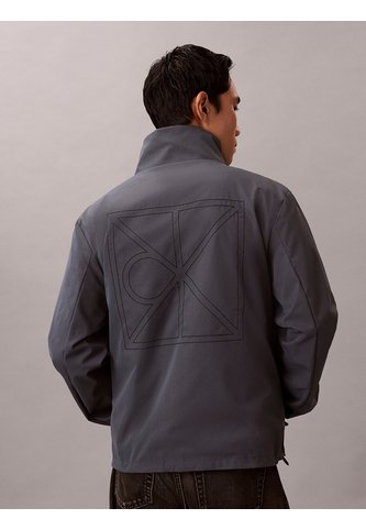 Chaqueta Negra Reversible Con Estampado Calvin Klein Calvin Klein