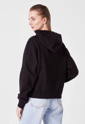 Hoodie Negro-Blanco Calvin Klein