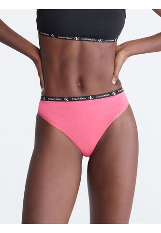 Pantie Rosada Tipo Tanga Con Logo Para Mujer Calvin Klein Calvin Klein