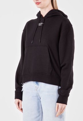 Hoodie Negro-Blanco Calvin Klein