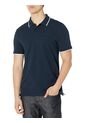 Polo Azul Piqué De Algodón Calvin Klein de Calvin Klein