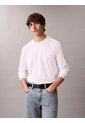 Camiseta Blanca Manga Larga De Algodón Supima Interlock Calvin Klein de Calvin Klein