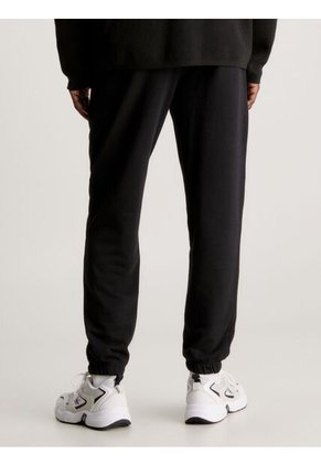 Pantalón Negro De Chándal De Felpa De Algodón Calvin Klein