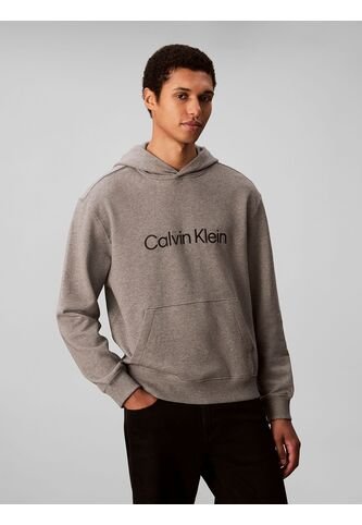 Buzo Gris Con Capucha De Corte Regular Calvin Klein Calvin Klein