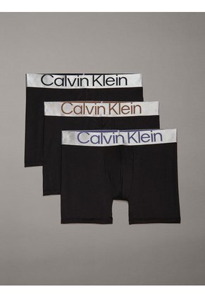 Pack Negro De 3 Boxer Brief - Steel Micro Calvin Klein