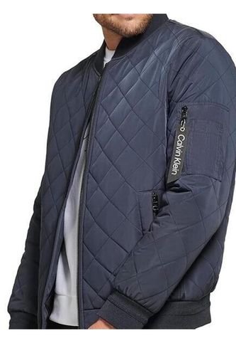 Chaqueta Azul Manga Larga Con Cierre Y Bolsillos Fronta Calvin Klein Calvin Klein