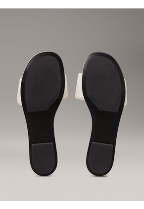 Sandalias Blanco De Jacquard Con Logo Calvin Klein