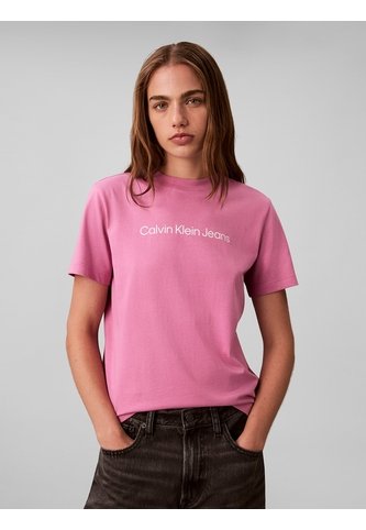Camiseta Rosa Clásica Con Logo Estampado Calvin Klein Calvin Klein