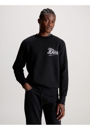 Saco Con Logo Hombre Negro Calvin Klein