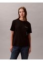 Camiseta Negra Clásica Con Logo Estampado Calvin Klein de Calvin Klein