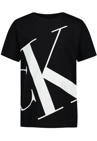 Camiseta Negra De Manga Corta Con Logo CK Grande Calvin Klein Calvin Klein