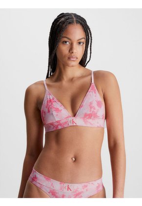 Top Vestido De Baño Rosado En Triángulo - Ck Authentic Calvin Klein