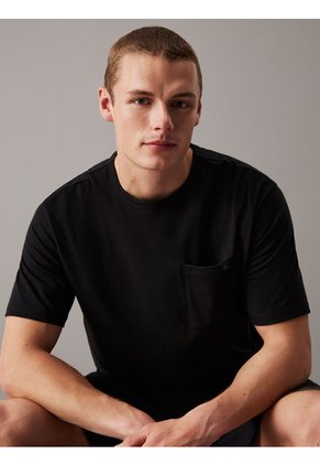 Camiseta Negra Para Dormir Confort Calvin Klein