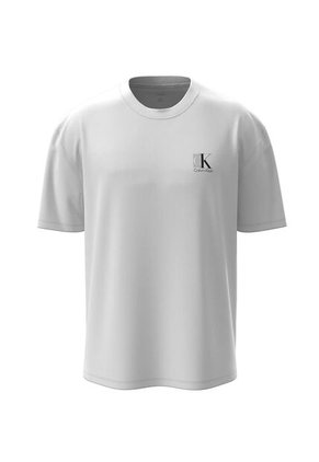 Camiseta Blanca Sport Con Monograma Calvin Klein