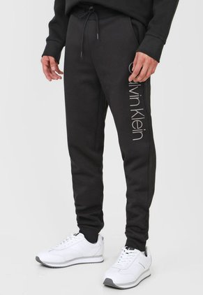 Pantalón Negro-Blanco Calvin Klein