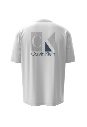 Camiseta Blanca Sport Con Monograma Calvin Klein