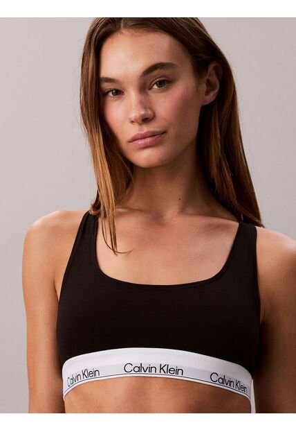 Corpiño Negro Sin Forro - Icon Cotton Modal Calvin Klein