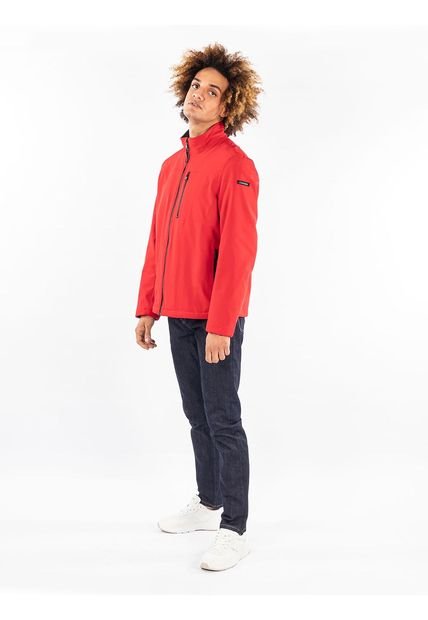 Chaqueta Manga Larga Con Cierre Hombre Rojo Calvin Klein