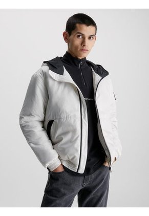 Cortavientos Acolchado En Poliéster Hombre Beige Calvin Klein