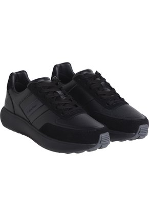 Tenis Negro De Running De Cuero Calvin Klein