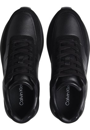 Tenis Negro De Running De Cuero Calvin Klein