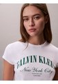 Camiseta Blanca Con Logo Gráfico Estampado Calvin Klein de Calvin Klein