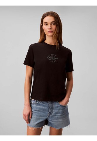 Camiseta Negra Clásica Con Monologo Calvin Klein Calvin Klein