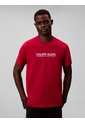 Camiseta Roja Con Estampado De Logo Calvin Klein de Calvin Klein
