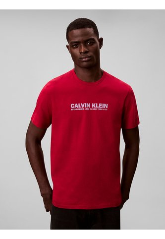 Camiseta Roja Con Estampado De Logo Calvin Klein Calvin Klein