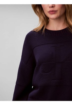 Saco Azul Tejido Con Logo Tejido Tonal Calvin Klein