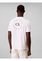 Camiseta Blanca Con Gráfico De Logo Circular Calvin Klein de Calvin Klein