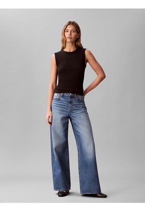 Top Negro Sin Mangas De Canalé Calvin Klein