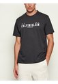 Camiseta Negra Con Estampado Gráfico De Logo Calvin Klein de Calvin Klein