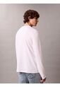 Camiseta Blanca Manga Larga De Algodón Supima Interlock Calvin Klein de Calvin Klein