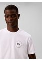 Camiseta Blanca Con Gráfico De Logo Circular Calvin Klein de Calvin Klein