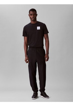 Camiseta Negra De Manga Corta Con Logo Calvin Klein